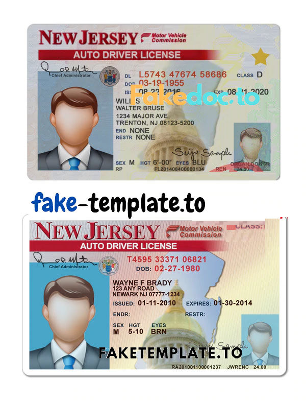 How To Spot A Fake New Jersey Driver License Fake Templateto 8014